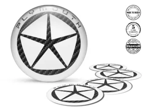 Plymouth Adesivo Cupola Design Emblemi Ruota Pregiati